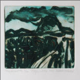'Nephin View', drypoint/carborundom print, 15x19 cm